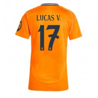 Camiseta Real Madrid Lucas Vazquez #17 Segunda Equipación Replica 2024-25 para mujer mangas cortas